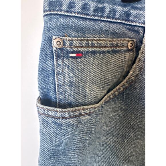 Tommy Jeans🌿Men’s Relaxed Fit Blue Denim Jeans Size 36x32 90s Y2K Jeans - Picture 6 of 10